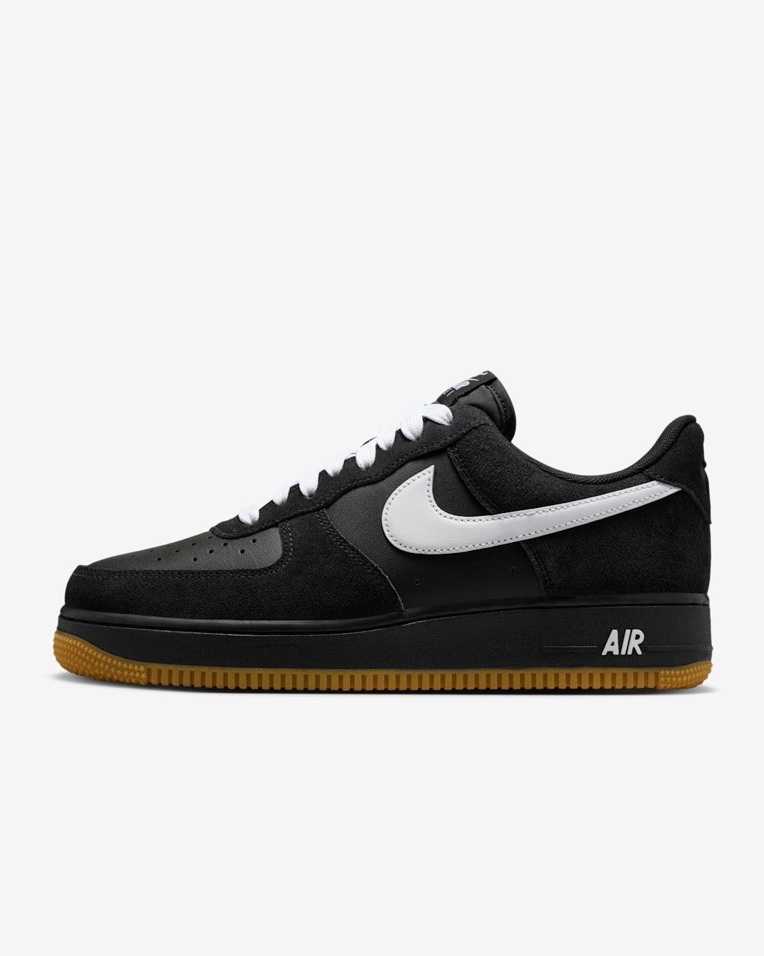 รองเท้าผู้ชาย Nike Air Force 1 '07 LV8 - ดำ/Gum Light Brown/ขาว