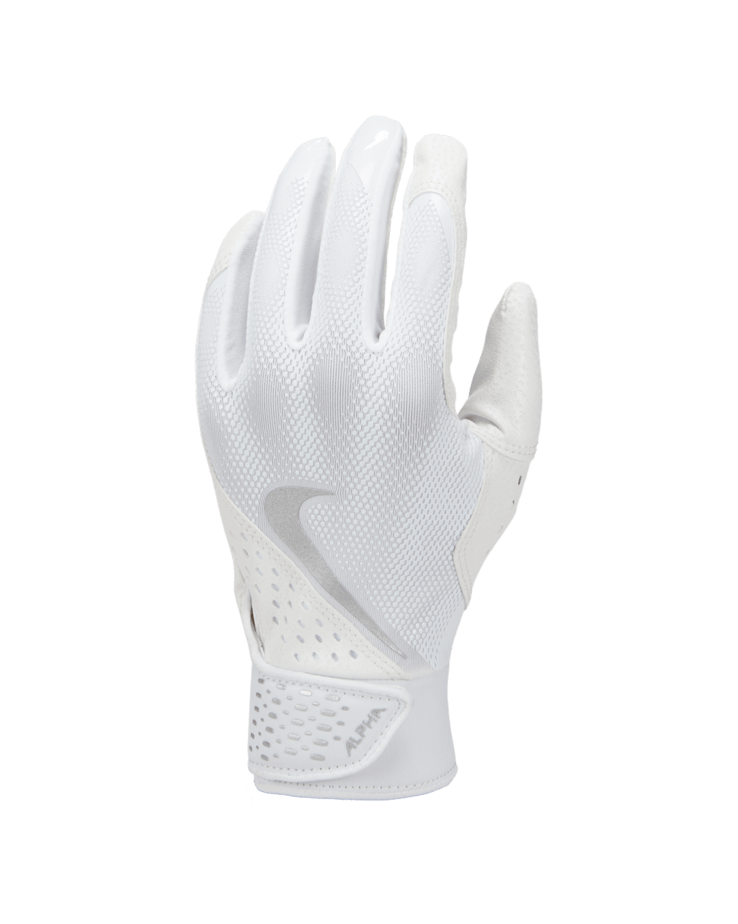 Nike Alpha Kids' Batting Gloves (1 Pair) - White