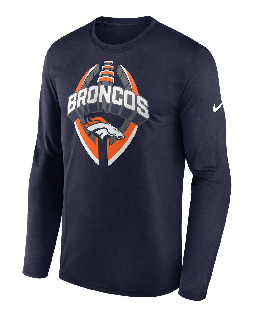 Denver Broncos Legend Icon Men's Nike Dri-FIT NFL Long-Sleeve T-Shirt - Navy