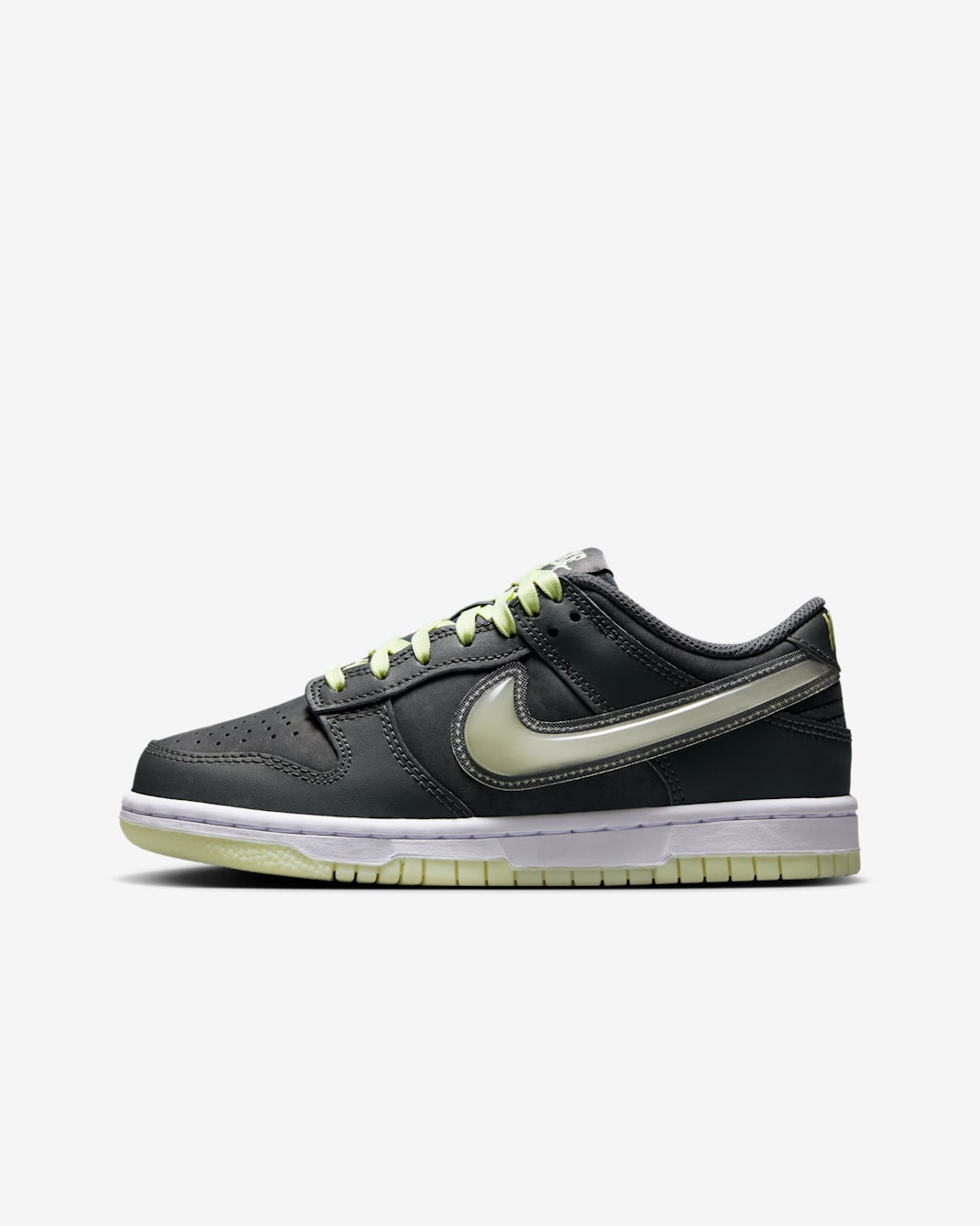 Nike Dunk Low Big Kids' Shoes - Iron Grey/Lime Ice/White/Cool Grey
