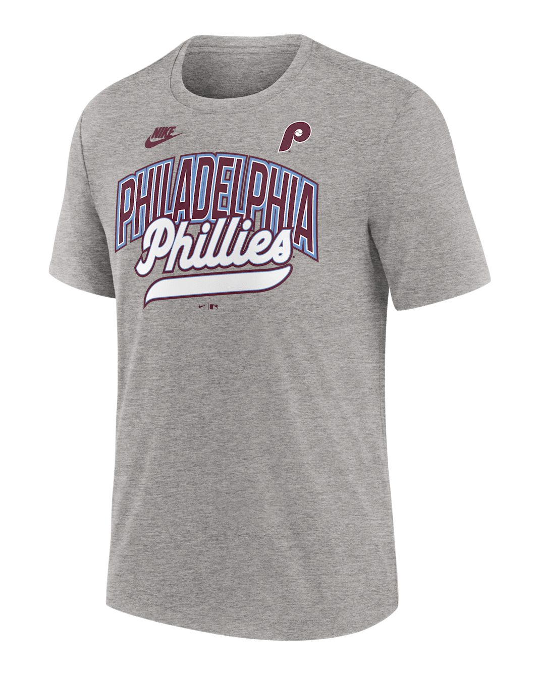 Philadelphia Phillies Cooperstown Retro Men's Nike MLB T-Shirt - Grey Heather