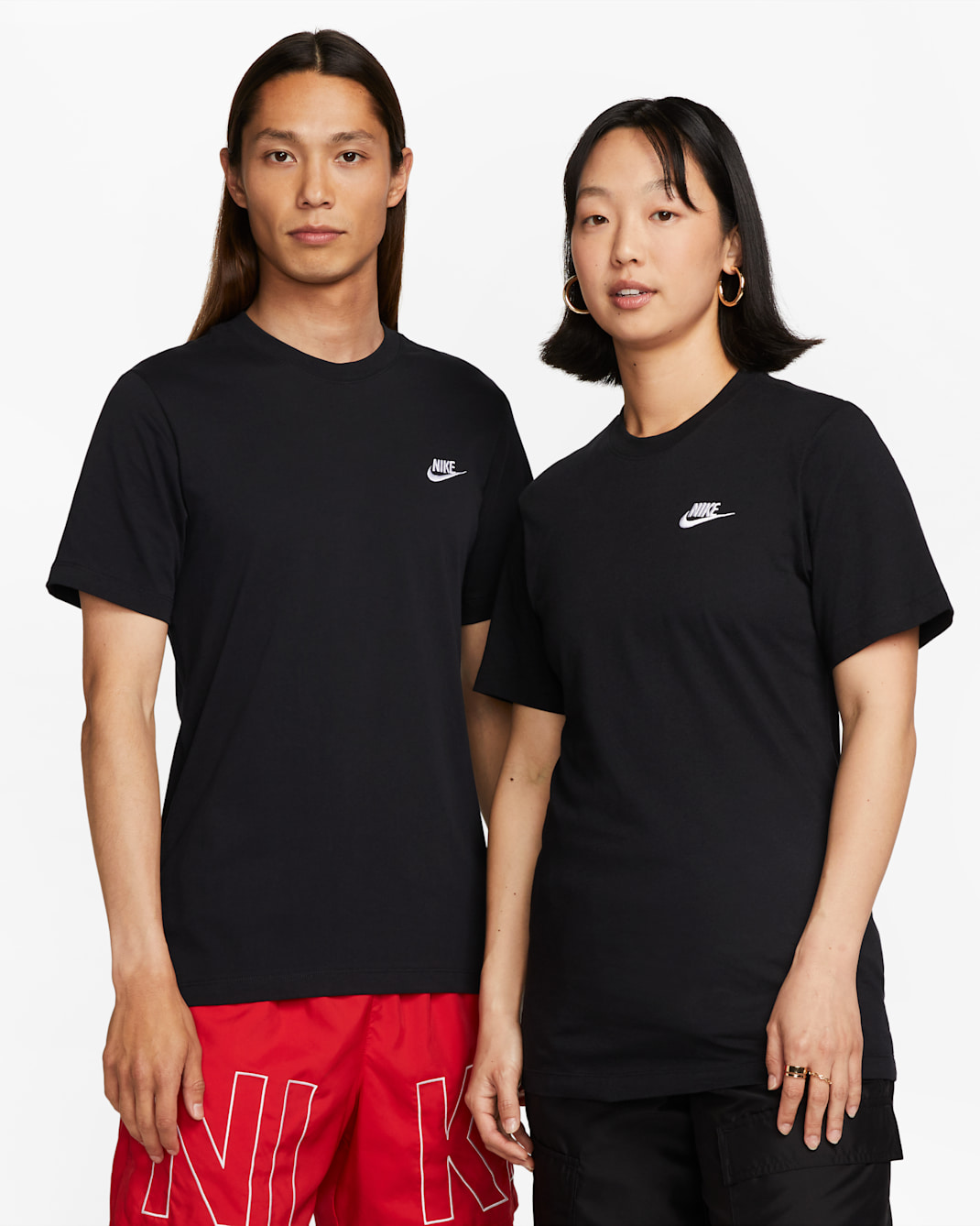 T-shirt męski Nike Sportswear Club - Czerń/Biel