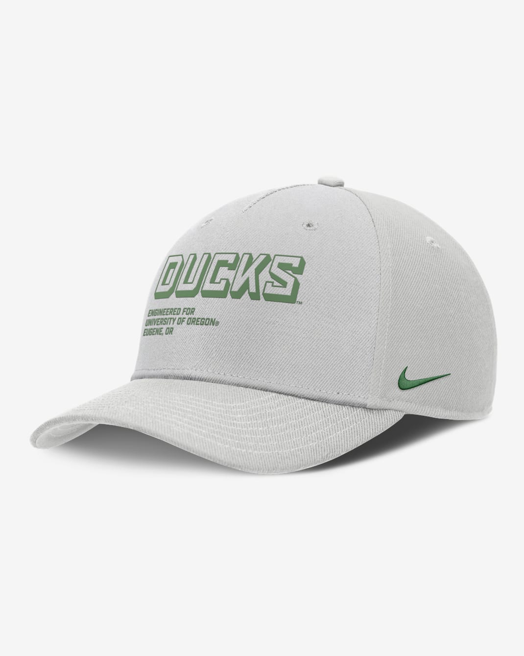 Oregon On-Field Primetime Rise Men's Nike College Adjustable Hat - Grey