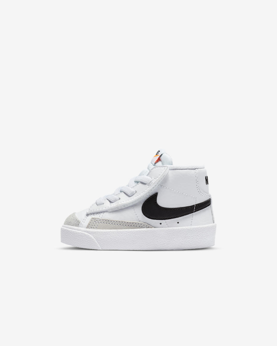 Tenis para bebé e infantil Nike Blazer Mid '77 - Blanco/Naranja total/Negro