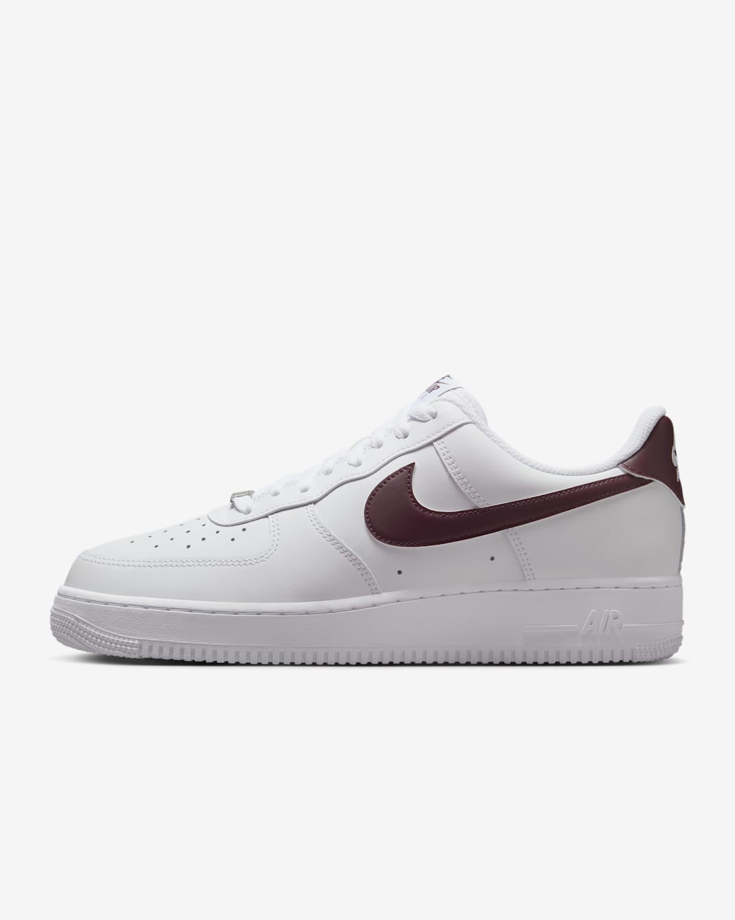 Nike Air Force 1 '07 Men's Shoes - White/White/Burgundy Crush