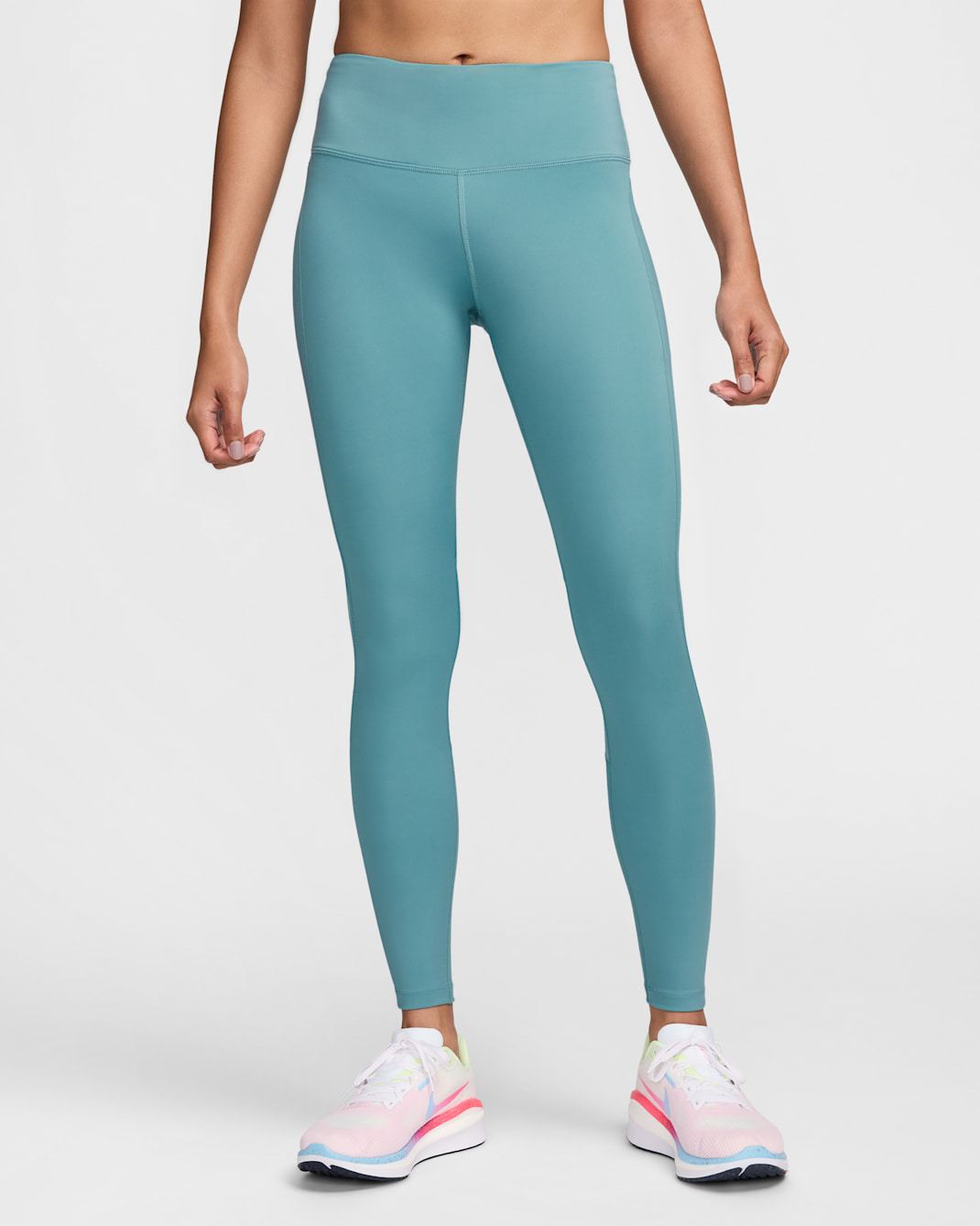 Nike Epic Fast Women's Mid-Rise Running Leggings - Denim Turquoise