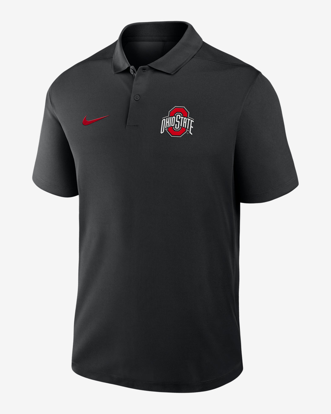 Ohio State Primetime Victory Primary Logo Men's Nike Dri-FIT College Polo - Black