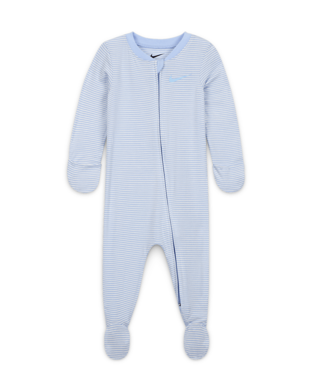 Nike Baby (0-9M) Striped Footed Coverall - Cobalt Bliss