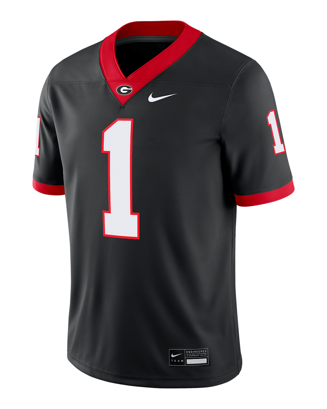 Georgia Bulldogs Men's Nike Dri-FIT College Game Jersey - Black