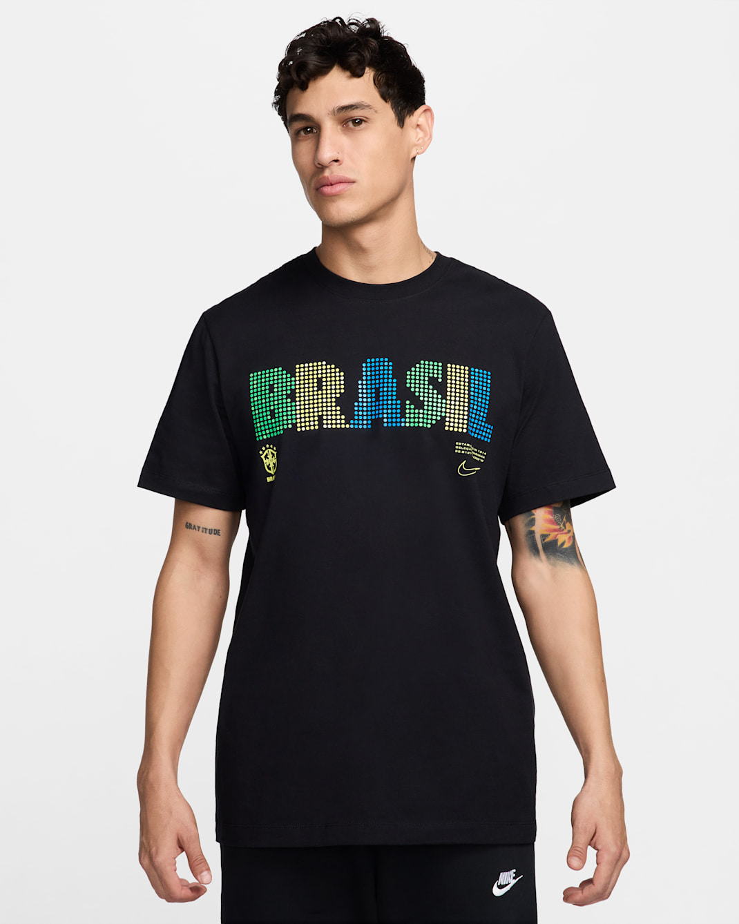 Brazil Men's Nike Football T-Shirt - Black