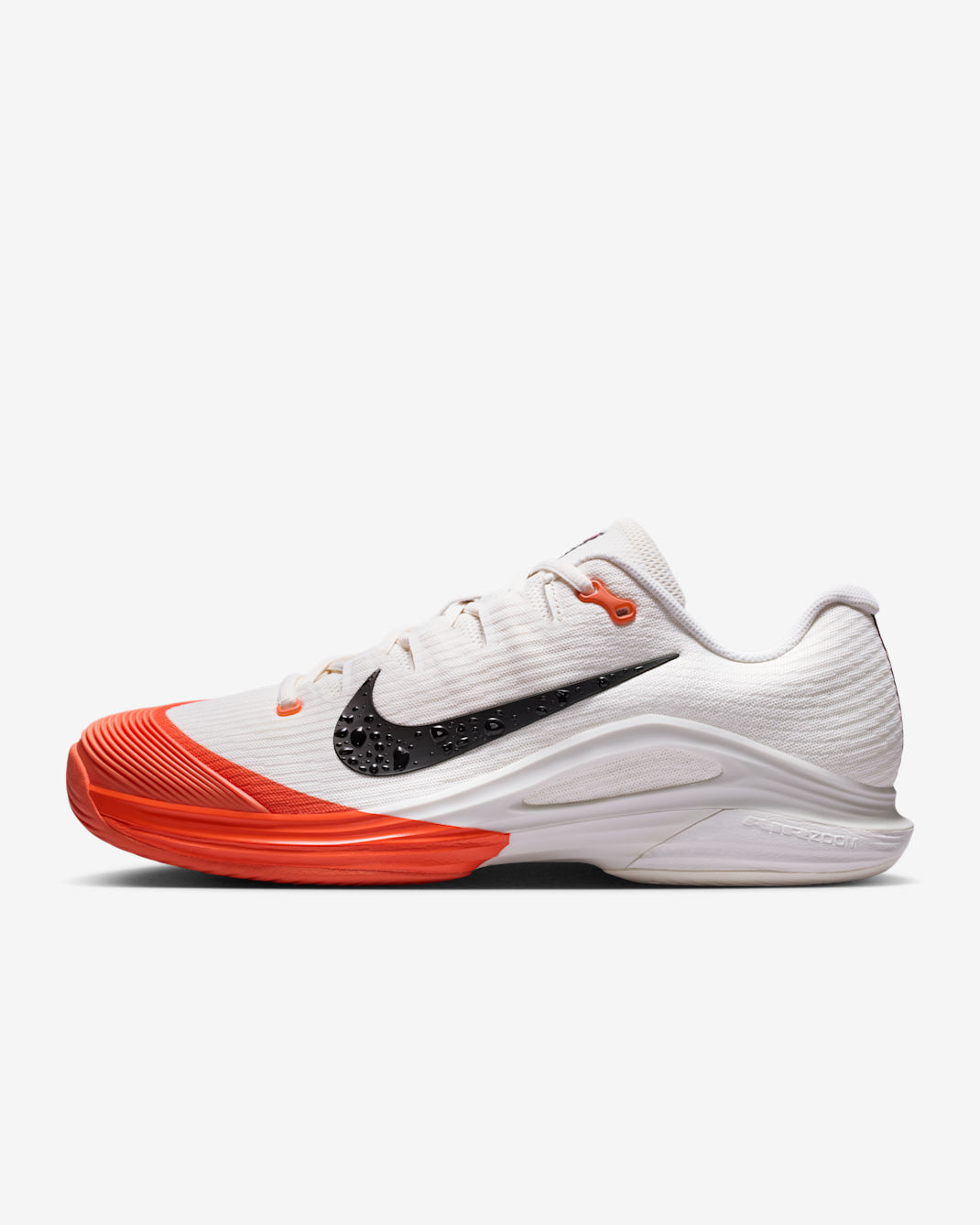 Nike Vapor 12 Men's Hard Court Tennis Shoes - Sail/Turf Orange/Blue Ribbon Heather/Black