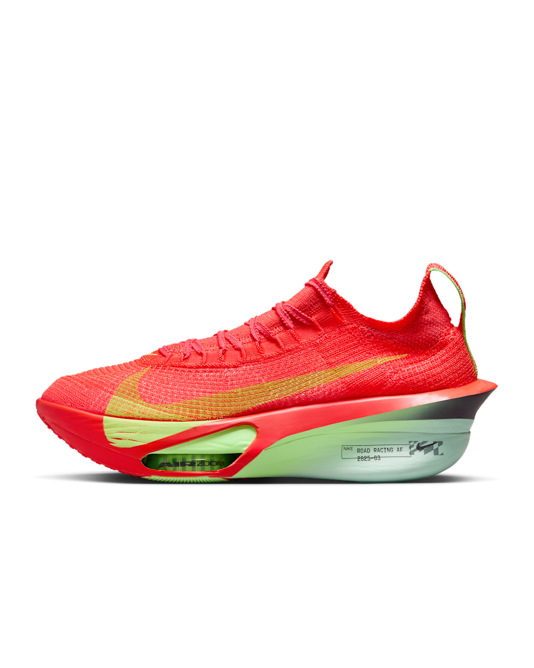 Nike Alphafly 3 Men's Road Racing Shoes - Bright Crimson/Lime Blast/Mint Foam/Cave Purple