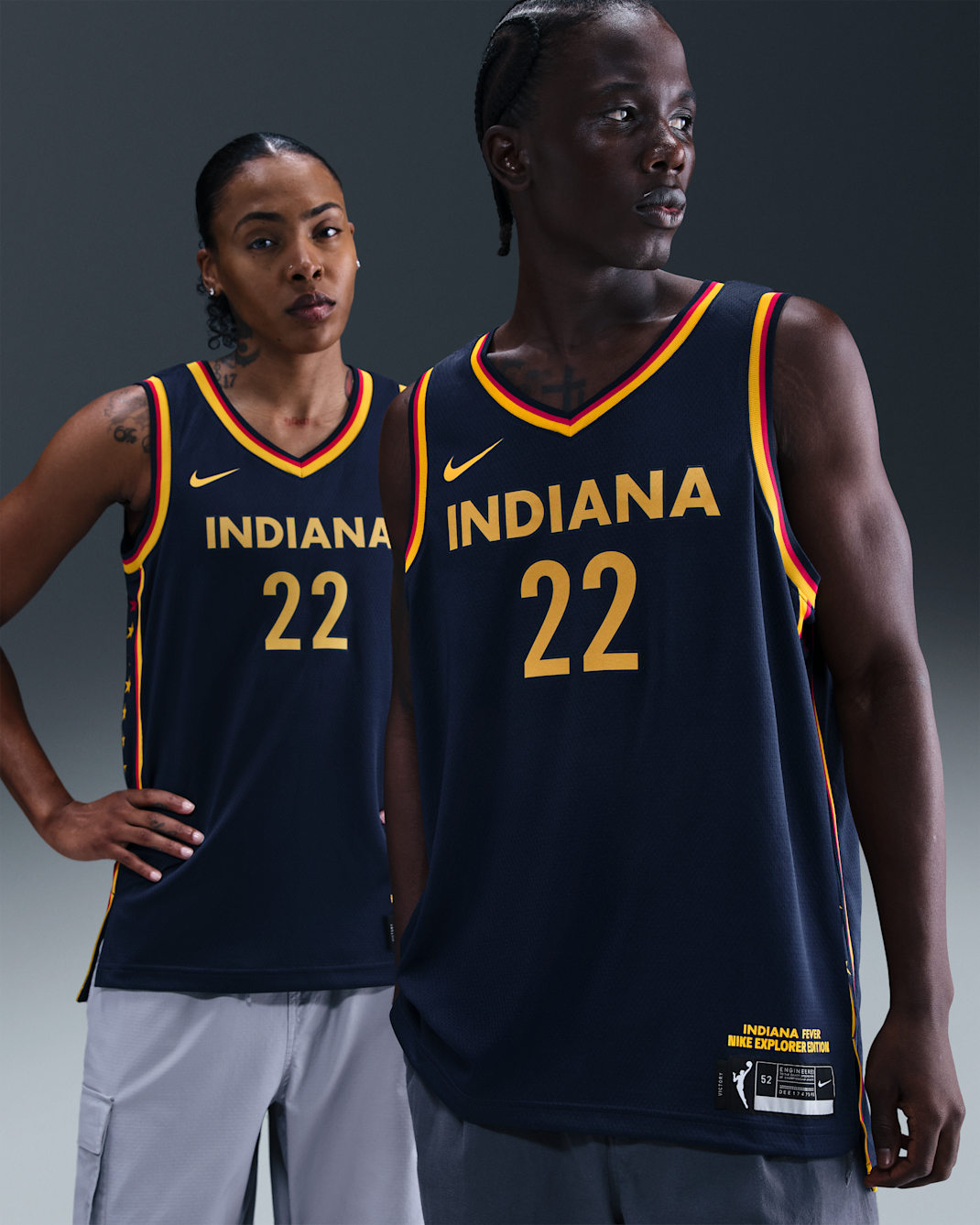 Jersey Nike Dri-FIT de la WNBA Victory Caitlin Clark Indiana Fever Explorer Edition - Azul marino universitario