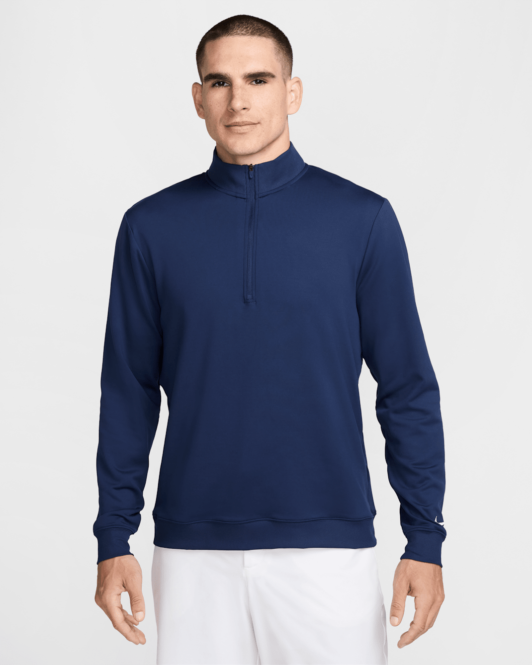 Nike Tour Men's 1/2-Zip Golf Top - Midnight Navy/White