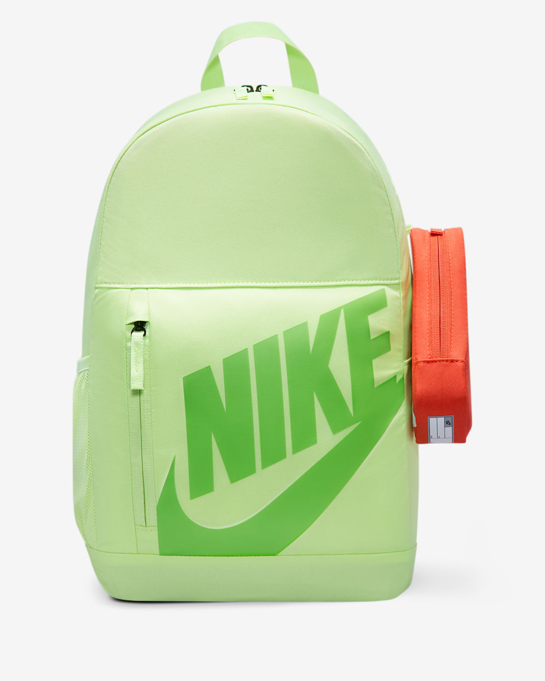 Nike Older Kids' Backpack (20L) - Light Liquid Lime/Orange/Mean Green