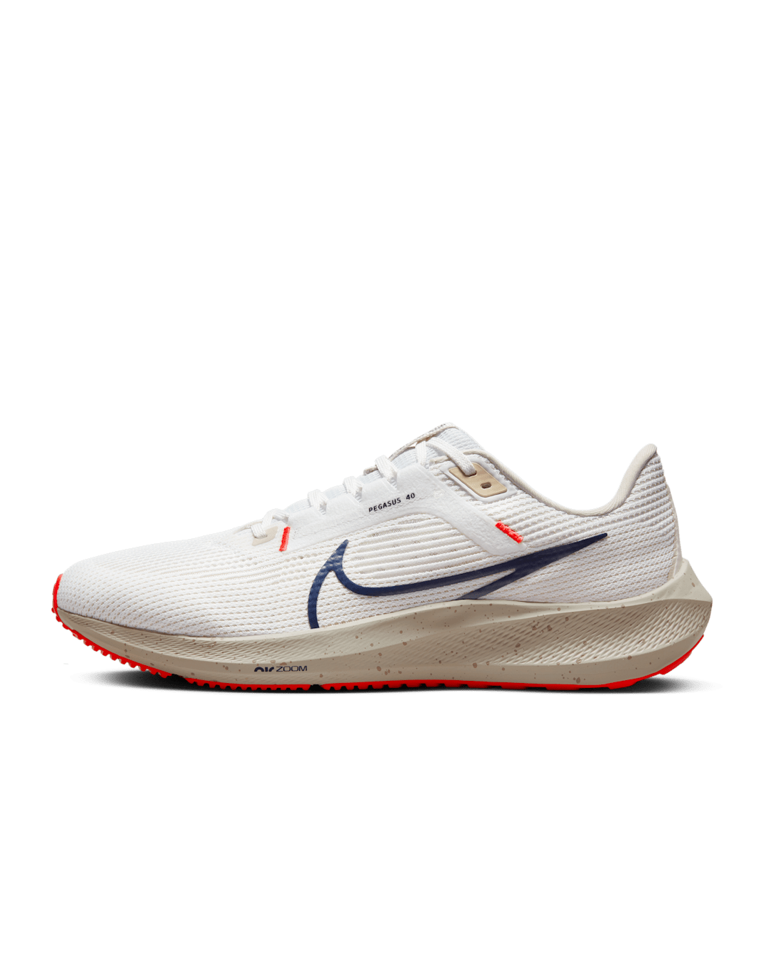 Nike Pegasus 40 Men's Road Running Shoes - White/Light Orewood Brown/Phantom/Obsidian