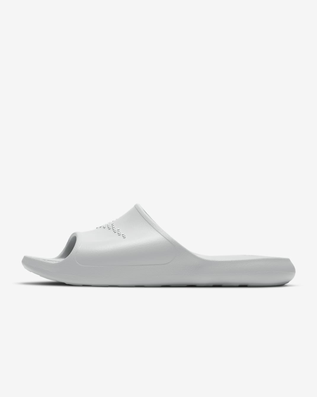 Nike Victori One 男款排水拖鞋 - Light Smoke Grey/Light Smoke Grey/白色