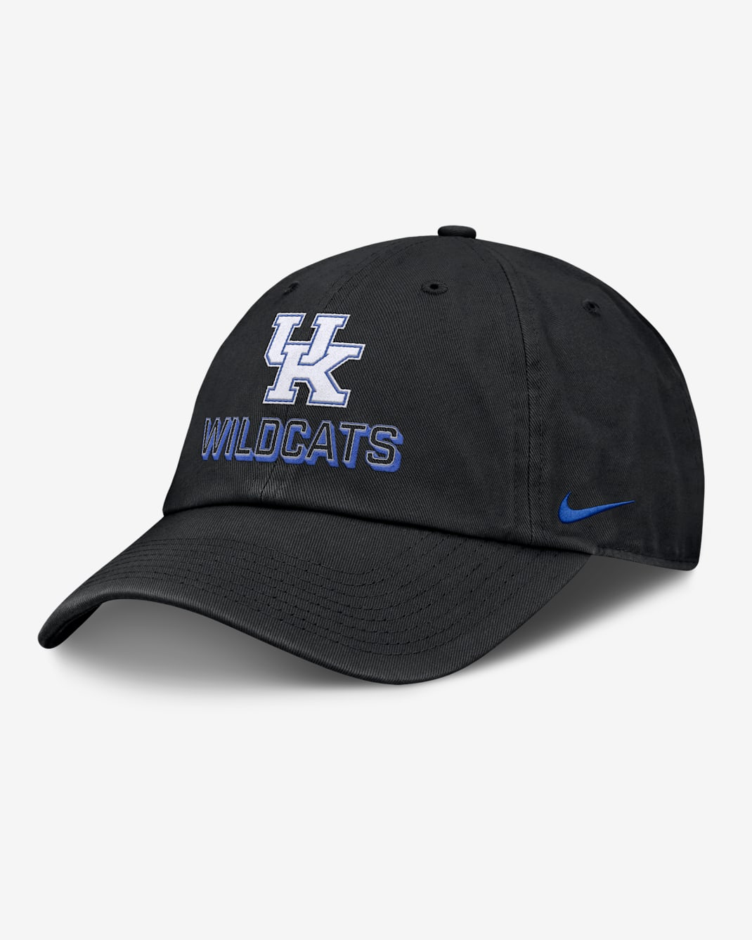 Gorra universitaria Nike ajustable para hombre Kentucky On-Field Club Gameday - Negro
