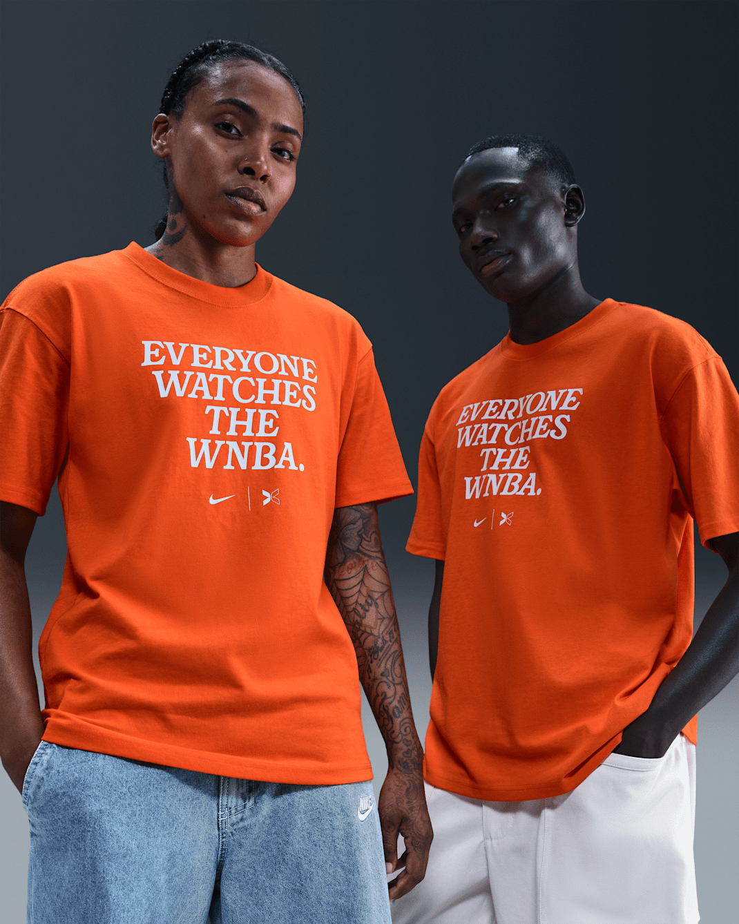 Everyone Watches Women's Sports™ Nike by TOGETHXR WNBA T-Shirt - Brilliant Orange