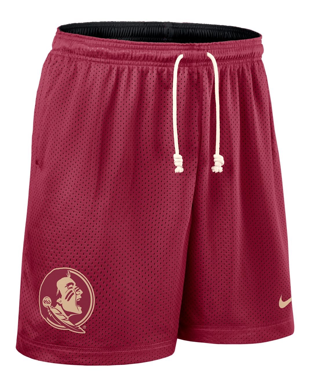 Shorts universitarios Nike Dri-FIT para hombre Florida State Sideline Reversible - Granate