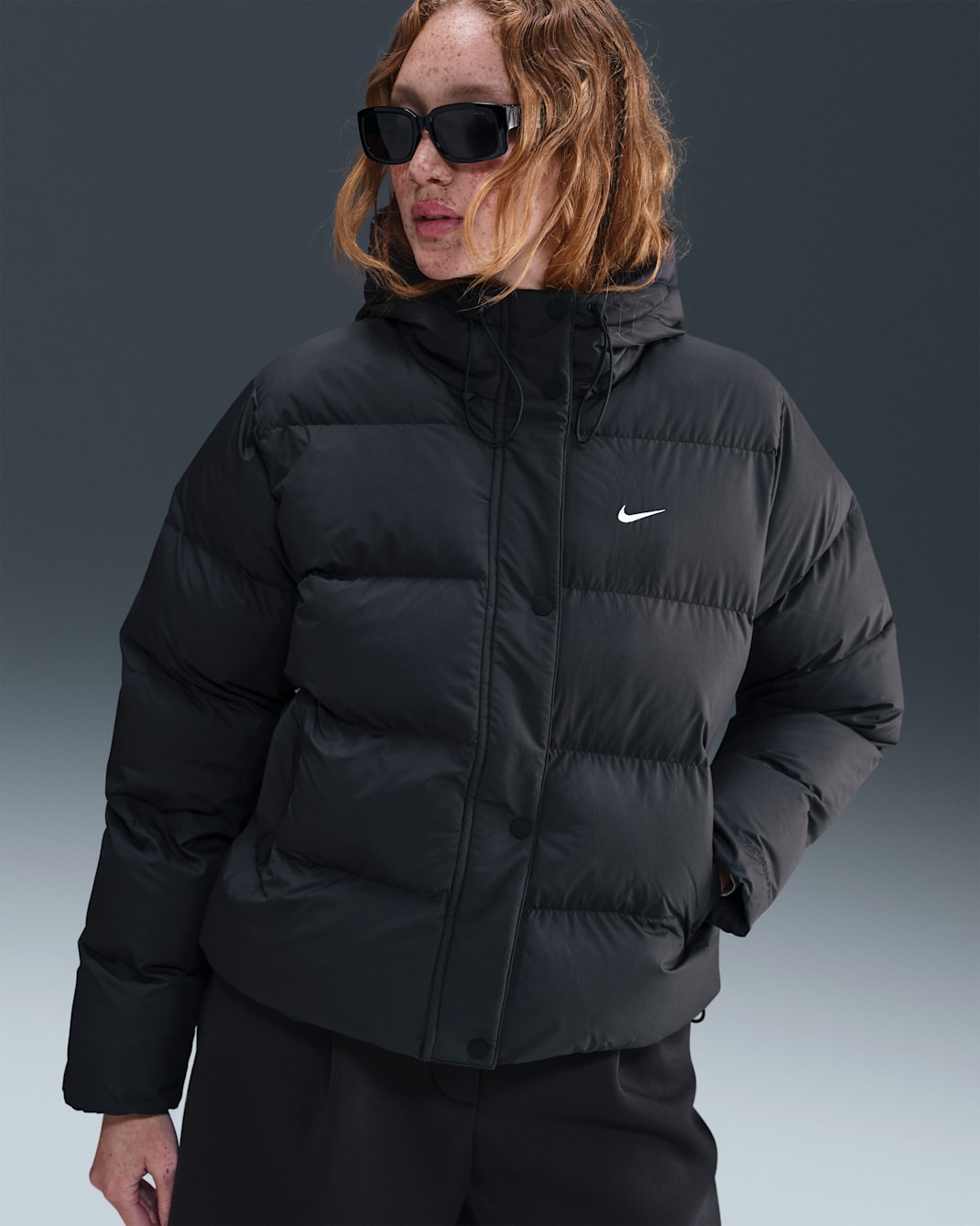 Nike Sportswear Women's Therma-FIT Puffer - Black/White