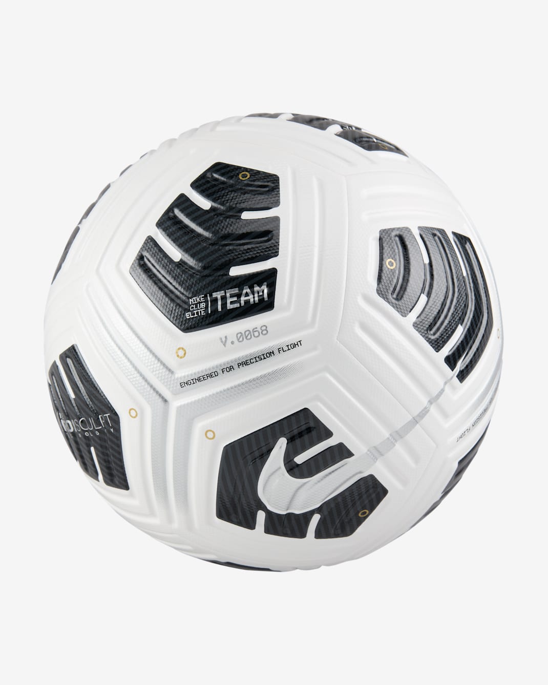 Nike Club Elite Soccer Ball - White/Black/Metallic Silver