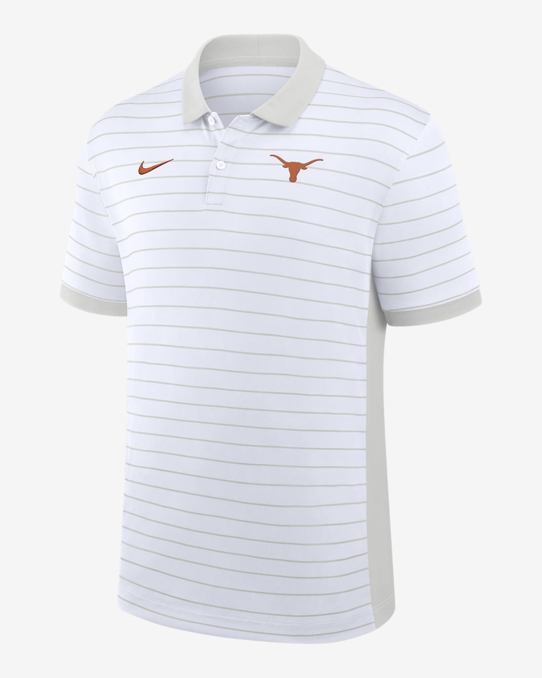 Texas Sideline Victory Stripe Men's Nike Dri-FIT College Polo - Grey