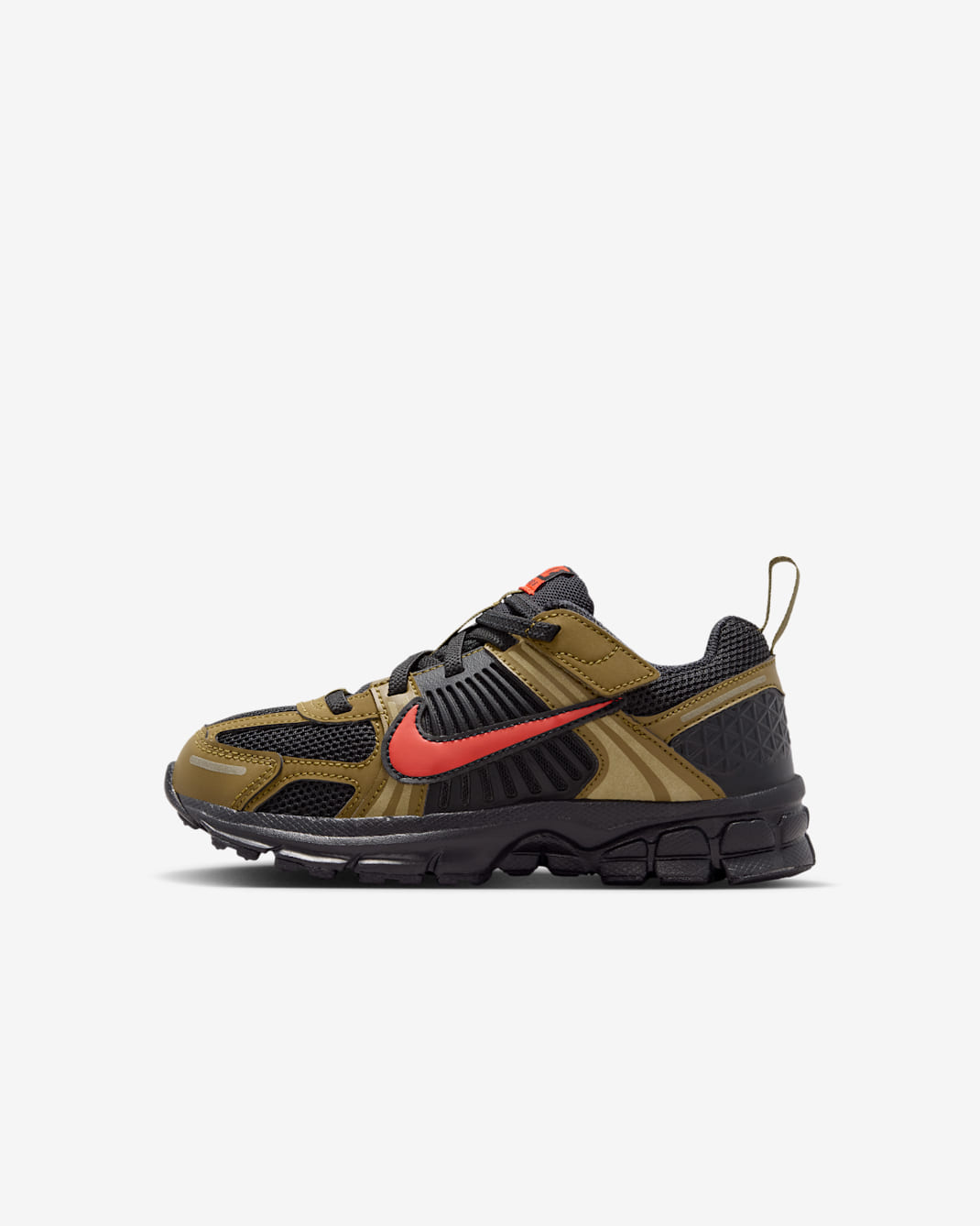 Nike Vomero 5 Little Kids' Shoes with Reflective Accents - Black/Olive Flak/Quantum Moss/Picante Red