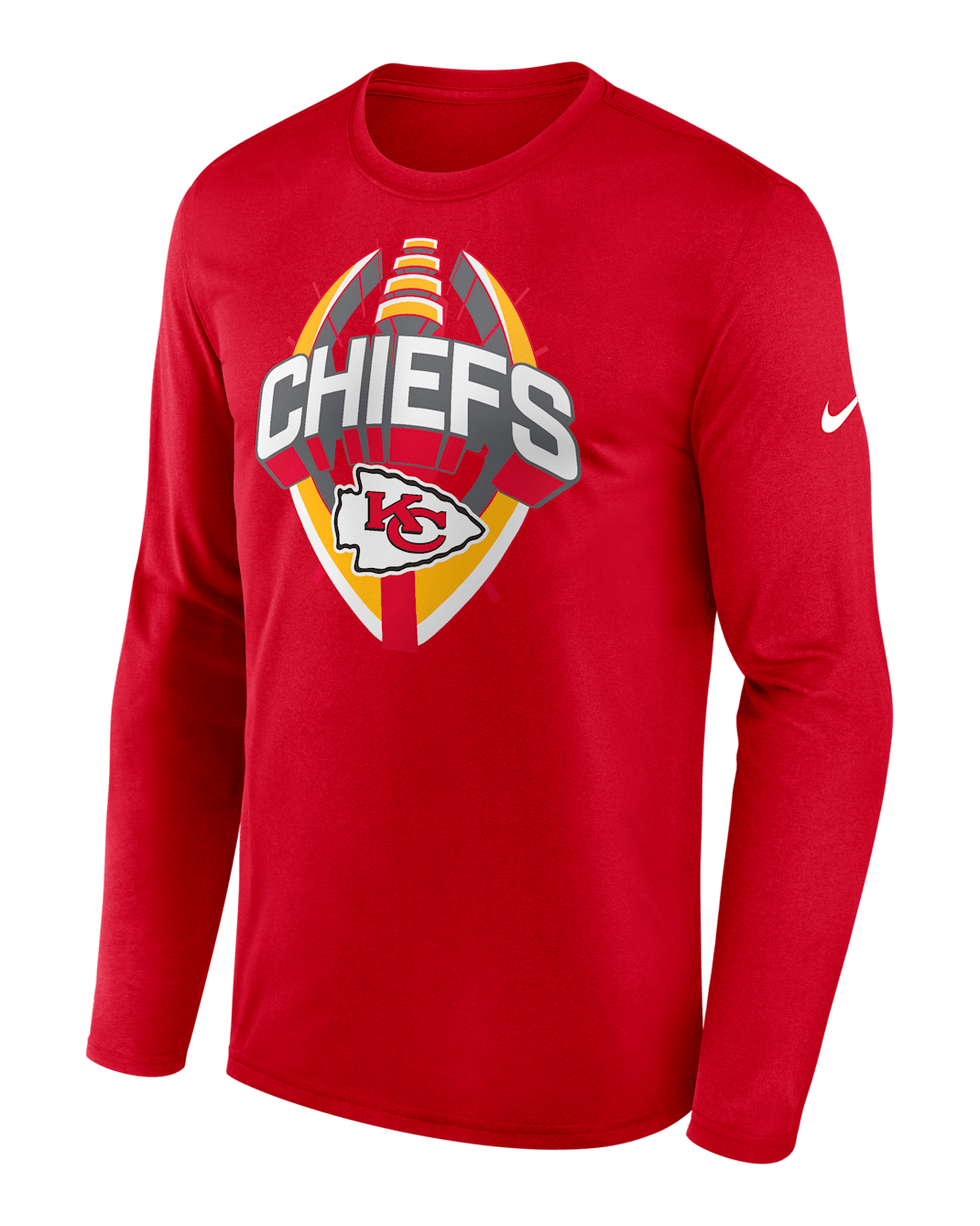 Kansas City Chiefs Legend Icon Men's Nike Dri-FIT NFL Long-Sleeve T-Shirt - Red