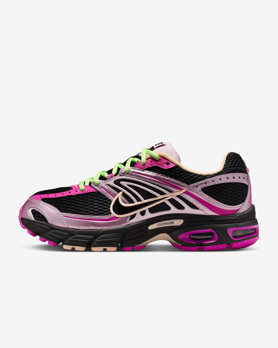 Nike Air Max Moto 2K Women's Shoes with Reflective Accents - Black/Fire Pink/Pink Foam/Black