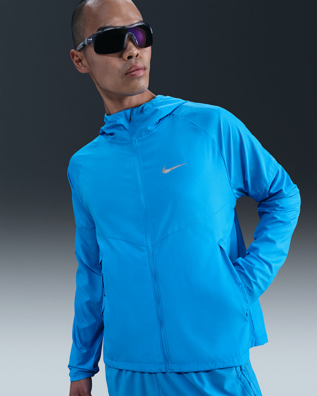 Nike Repel Miler Men's Running Jacket - Blue Hero/Blue Hero