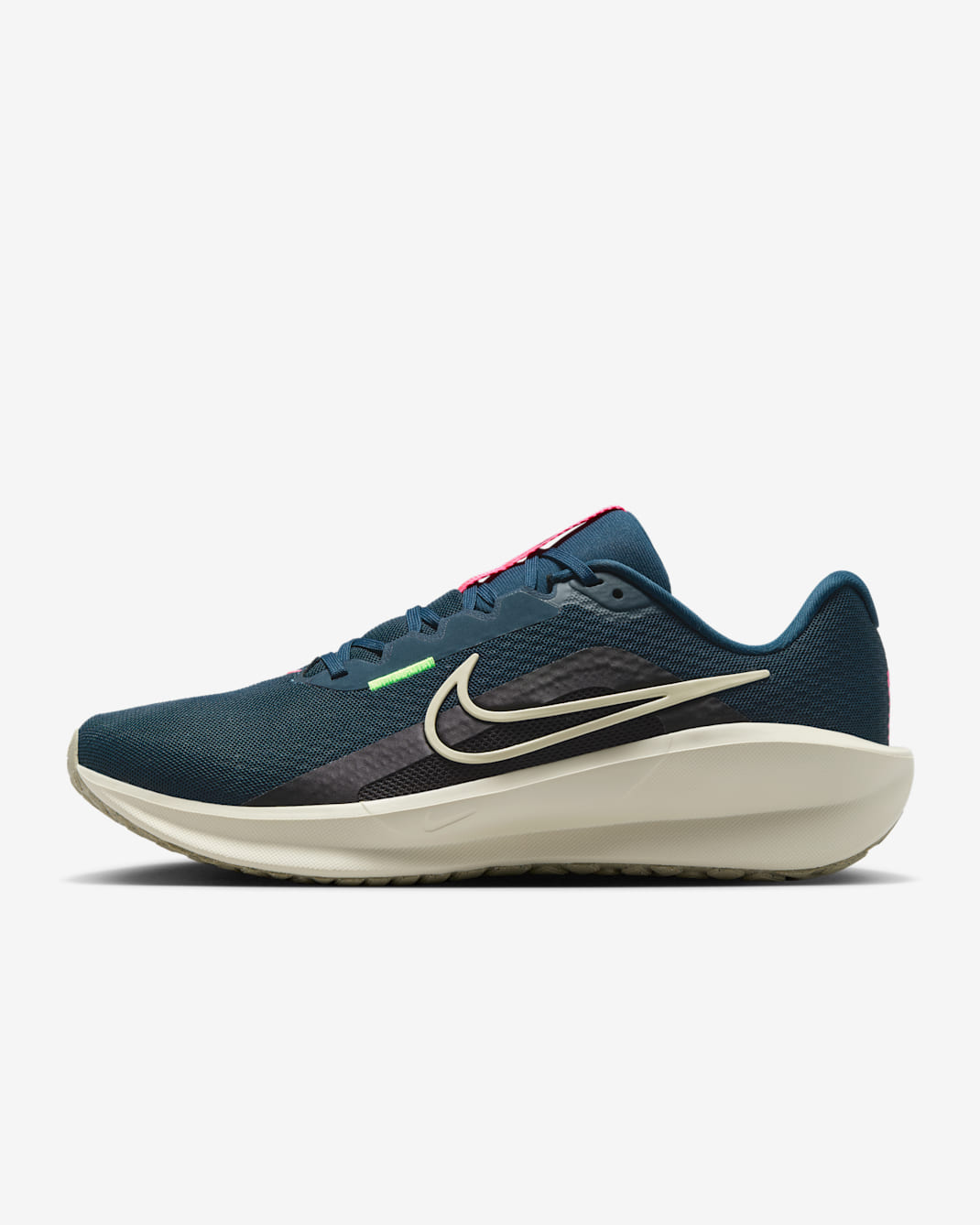 Nike Downshifter 13 Men's Road Running Shoes - Armoury Navy/Green Strike/Black/Desert Khaki