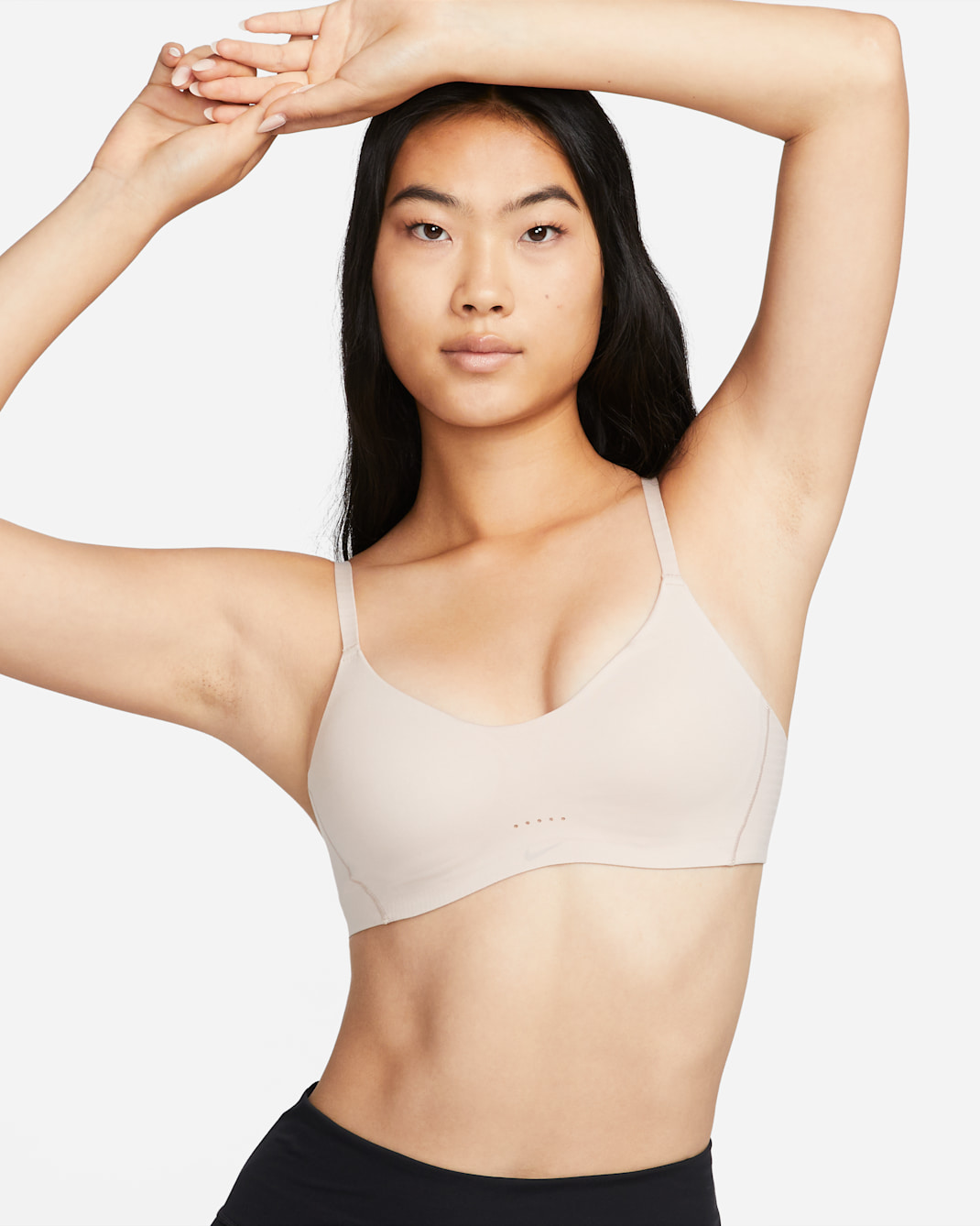 Nike Dri-FIT Alate Women's Minimalist Light-Support Padded Sports Bra - Particle Beige/Particle Beige/Dusted Clay