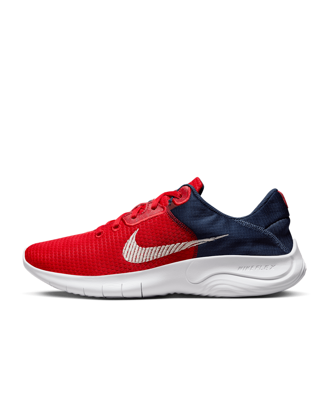 Nike Flex Experience Run 11 Men's Road Running Shoes - University Red/Midnight Navy/Blue Joy/Sea Glass