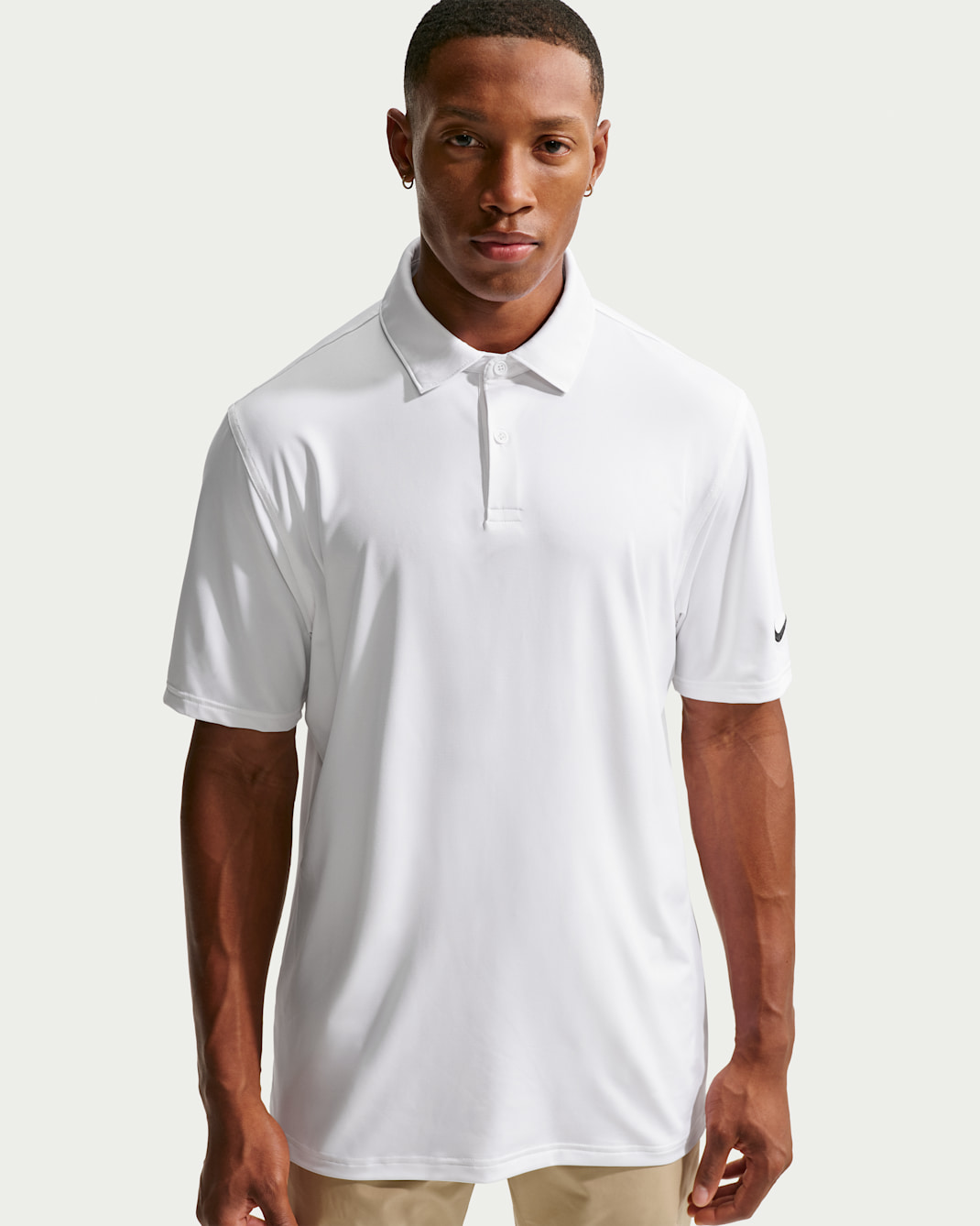 Polo de golf Dri-FIT para hombre Nike Velocity - Blanco/Negro