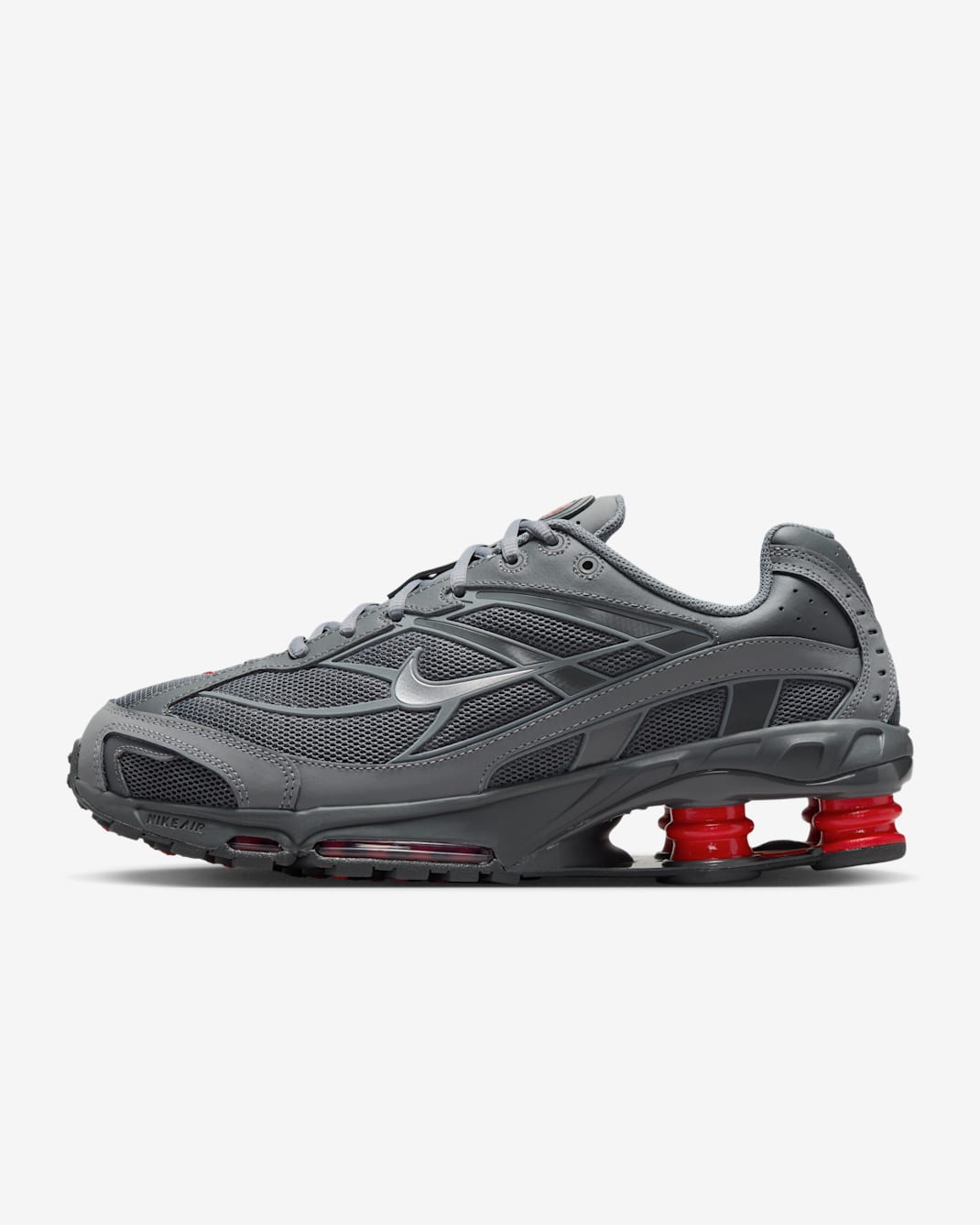 รองเท้าผู้ชาย Nike Shox Ride 2 - Smoke Grey/University Red/Iron Grey/Metallic Silver