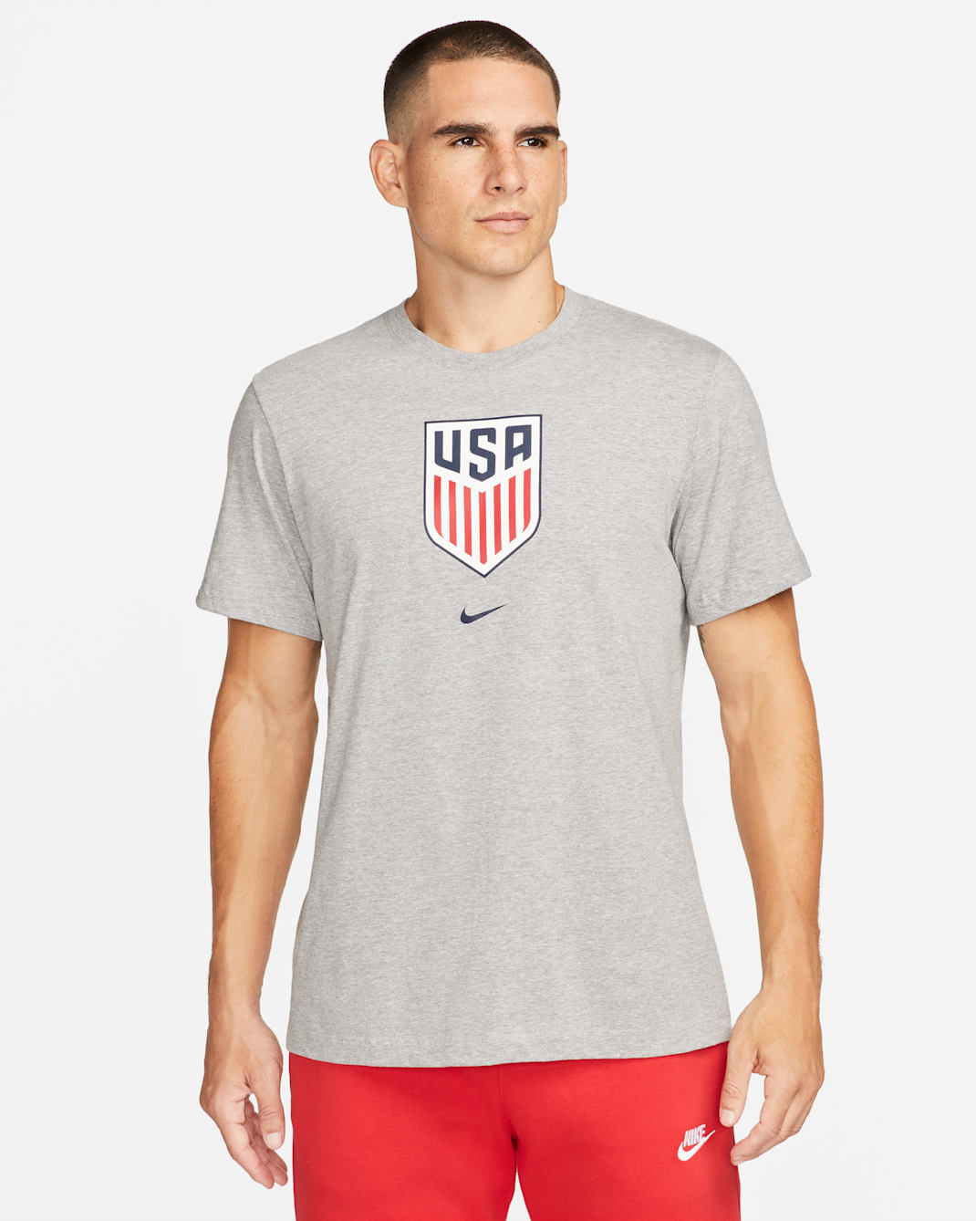 Playera Nike para hombre de los Estados Unidos - Gris oscuro jaspeado