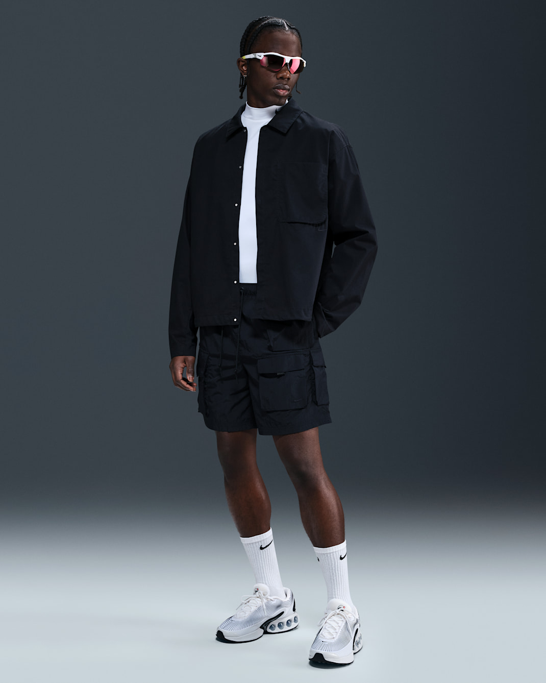 Nike Tech Men's Woven Cargo Shorts - Black/Black