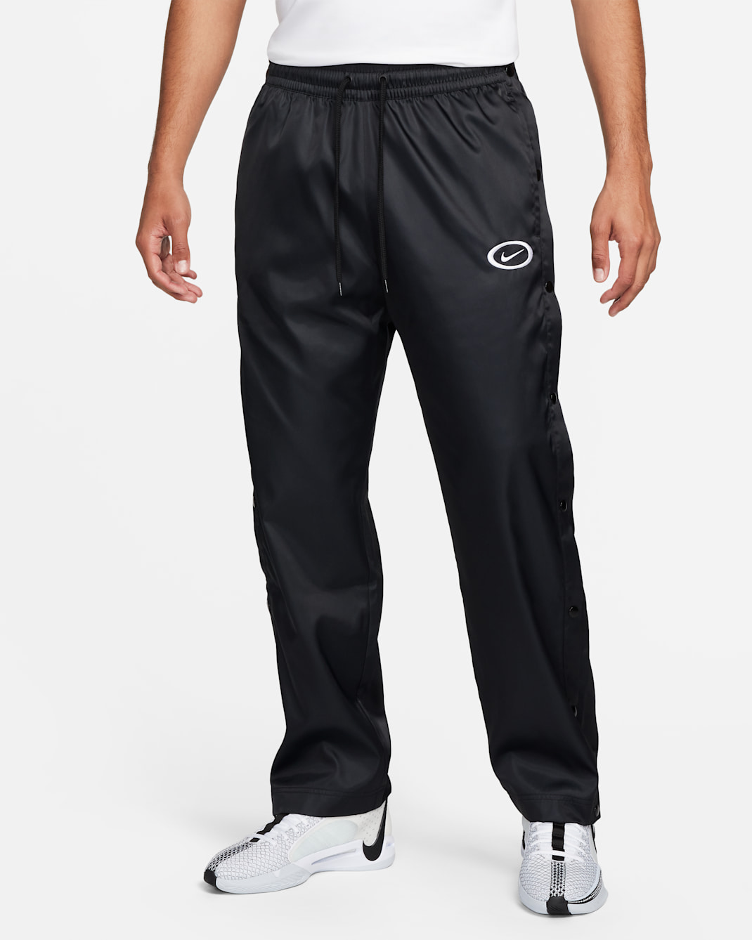 Nike DNA Men's Dri-FIT Basketball Tear-Away Pants - Black/Black/White