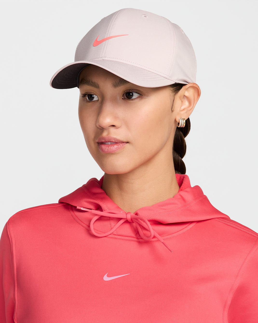 Gorra estructurada con cierre a presión Nike Dri-FIT Rise - Violeta platino/Antracita/Ponche cálido