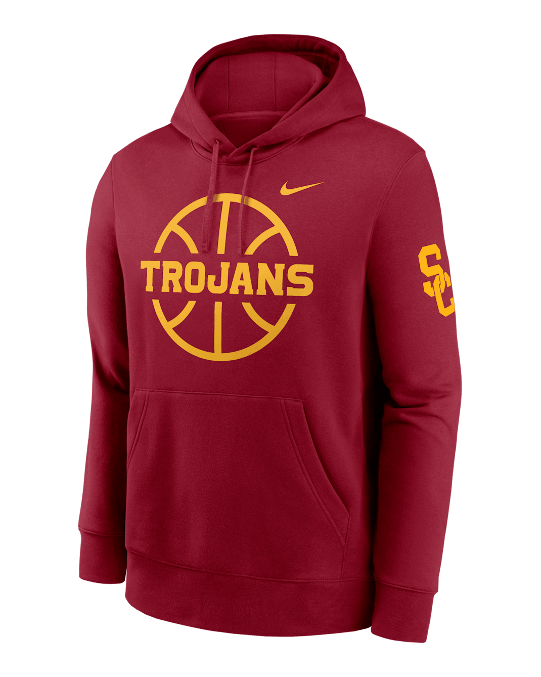 USC Trojans Club Basketball Icon Men's Nike College Pullover Hoodie - Team Crimson