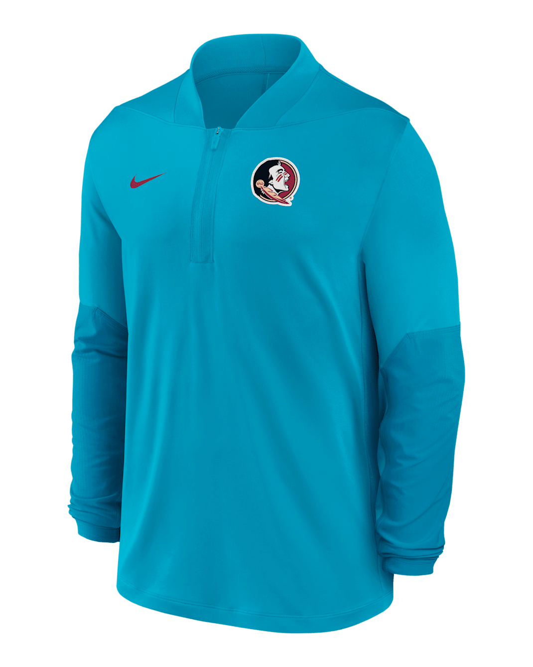 Florida State Men's Nike Dri-FIT College 1/2-Zip Top - Turquoise