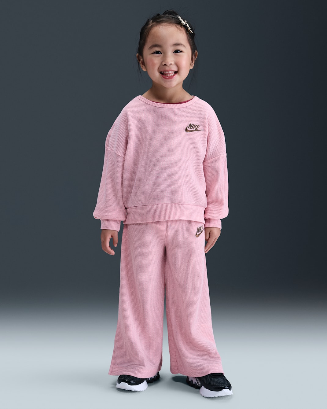 나이키 베이비 투피스 루렉스 와플 세트 - 미디엄 소프트 핑크