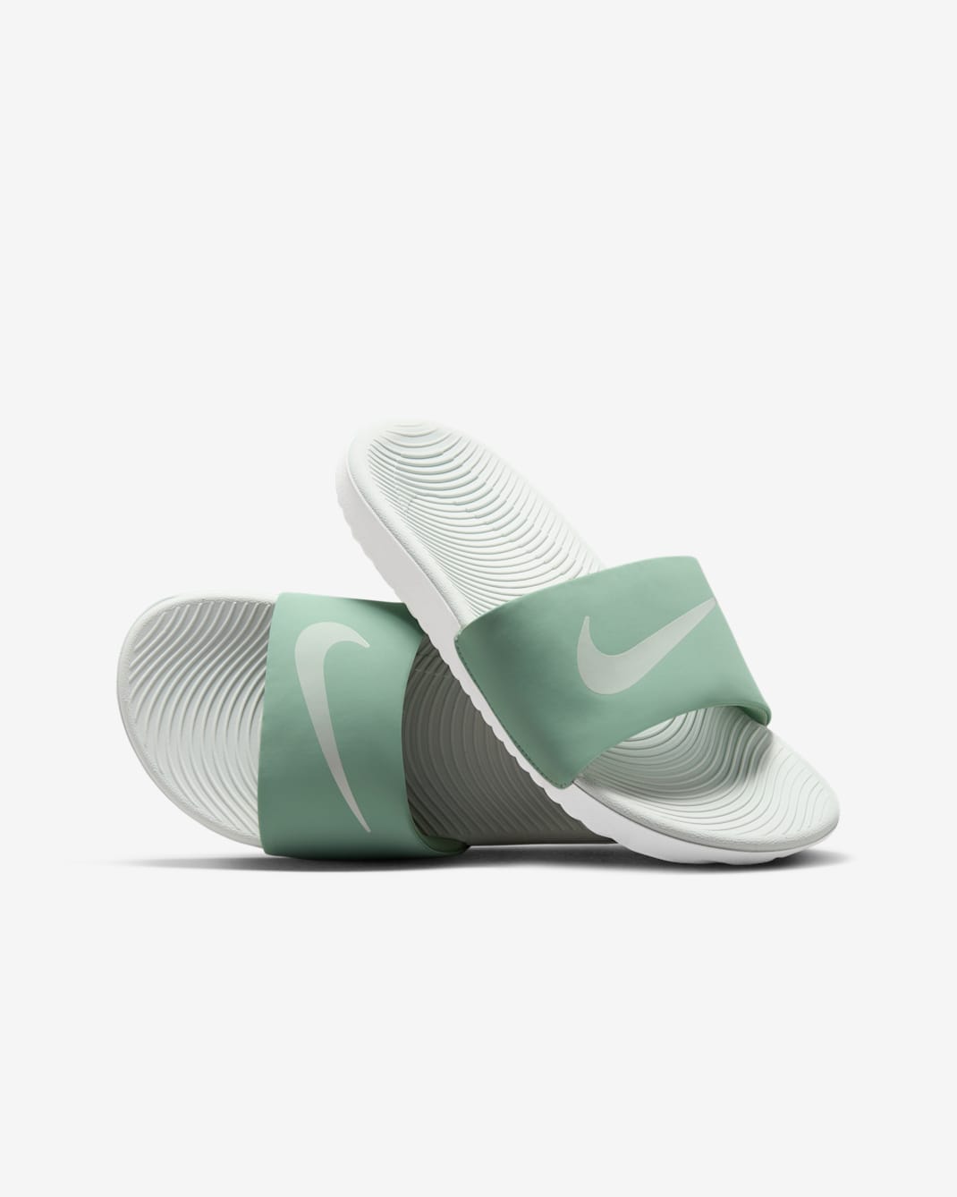 Nike Kawa Younger/Older Kids' Slides - Steam/Sail/Light Silver