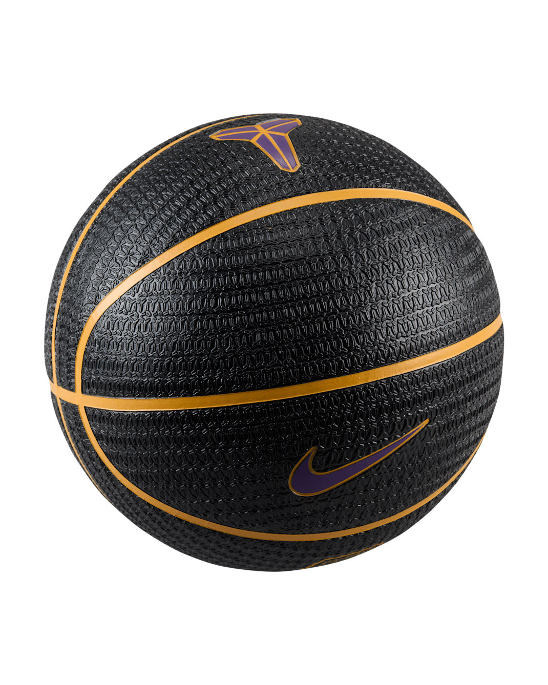 Kobe Playground basketbal (zonder lucht) - Zwart/University Gold/Court Purple/University Gold