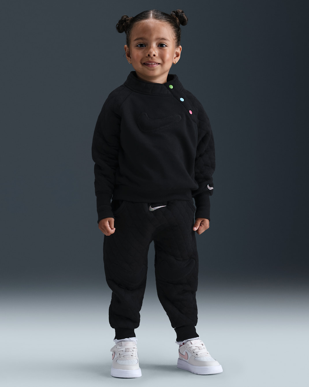 Nike Ready, Set! Conjunto de joggers de 2 piezas infantil - Negro