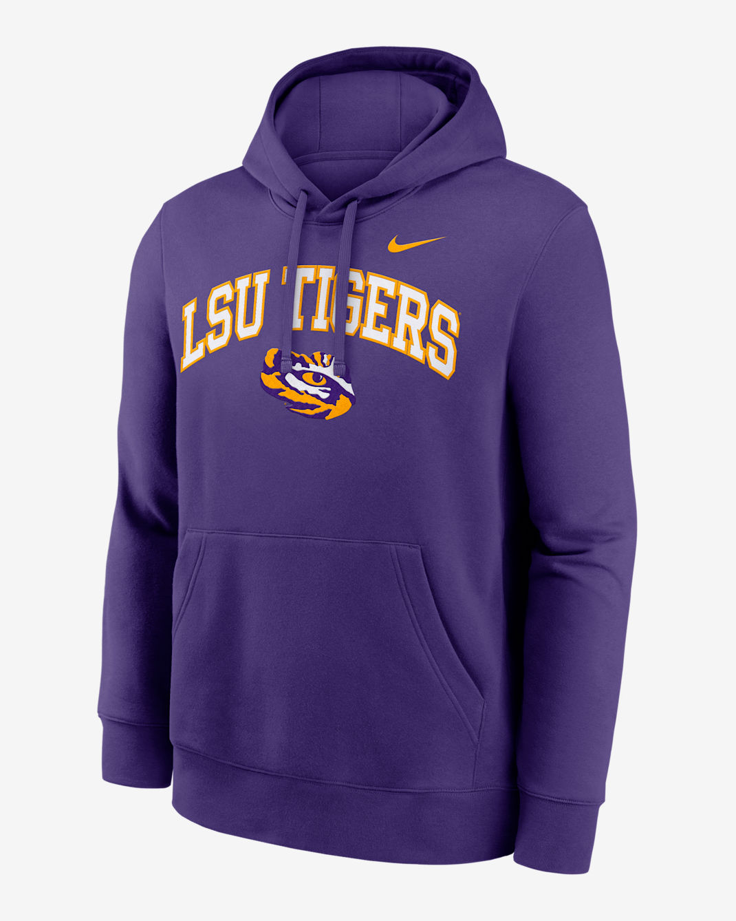 LSU Arch Men's Nike College Pullover Hoodie - Purple