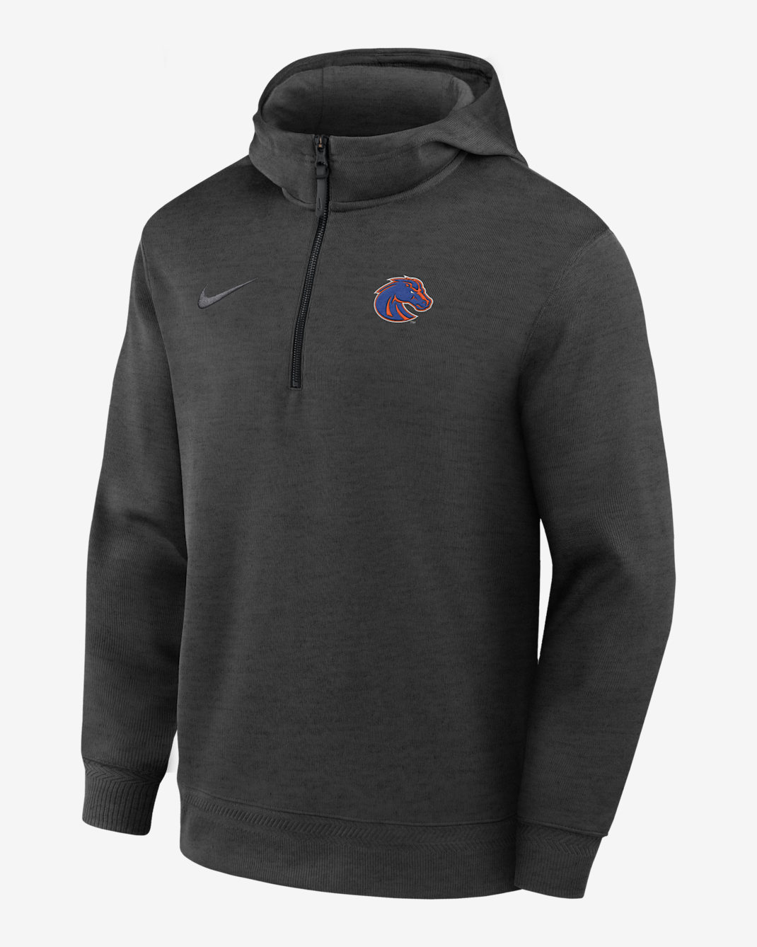 Sudadera con gorro de básquetbol de tejido Fleece para hombre de los Boise State Broncos - Negro