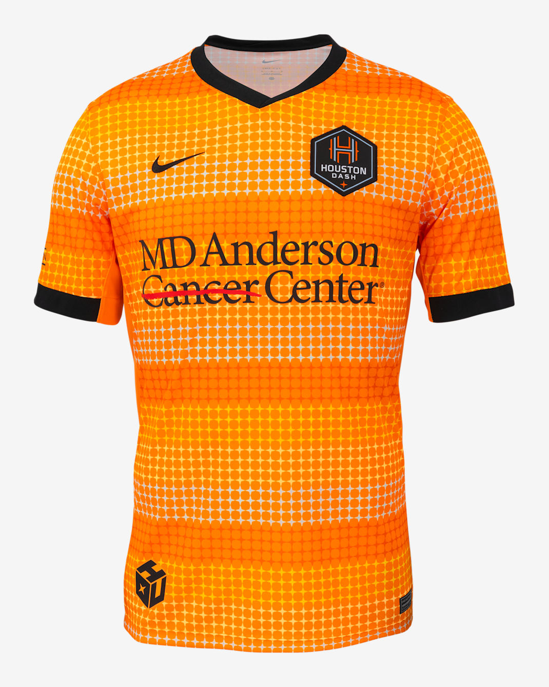 Houston Dash 2025 Stadium Home Men's Nike Dri-FIT NWSL Replica Jersey - Vivid Orange/Black