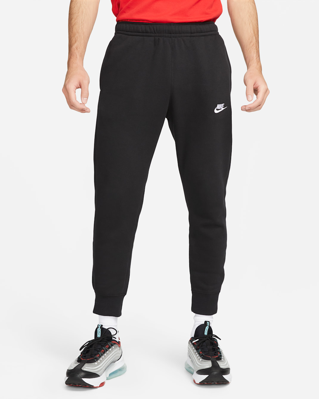 Nike Sportswear Club Fleece Joggers - Black/Black/White